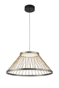 Ceiling Pendants - Mantra Spider 60cm Pendant 43W LED 3000K 2800lm Matt Brushed Grey/Brown (M8949)