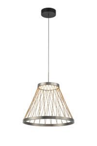 Ceiling Pendants - Mantra Spider 40cm Pendant 20W LED 3000K 1100lm Matt Brushed Grey/Brown (M8980)