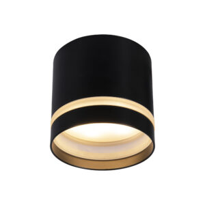 Spotlights - Mantra Split 8.4cm Spotlight Round 1 Light GX53 (Max 12W Not Included) Black (M8659)
