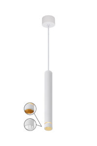 Ceiling Pendants - Mantra Split 6.5cm Pendant 1 Light 35mm GU10 (GU11) (Not Included) White (M8878)