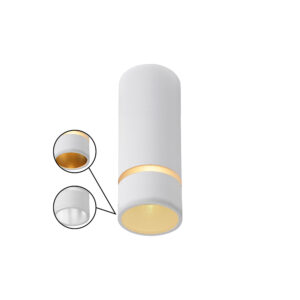 Spotlights - Mantra Split 4cm Spotlight 1 Light 35mm GU10 (GU11) (Not Included) White (M8880)