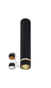 Spotlights - Mantra Split 4cm Spotlight 1 Light 35mm GU10 (GU11) (Not Included) Black (M8881)