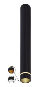 Spotlights - Mantra Split 4cm Spotlight 1 Light 35mm GU10 (GU11) (Not Included) Black (M8883)