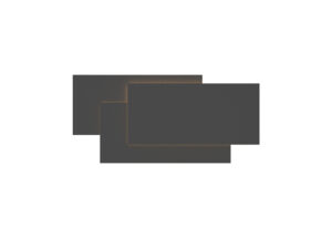Wall Lighting - Mantra Tahiti XL 400 x 190mm Wall Lamp 36W LED 3000K 3240lm Black (M8088)