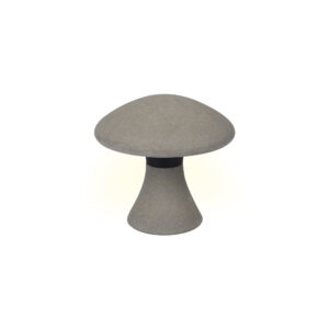 Bollards & Posts - Mantra Taos Small Mushroom Bollard 6.5W LED 3000K 490lm IP65 Dark Grey Cement (M7105)