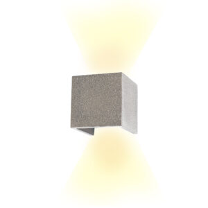 Wall Lighting - Mantra Taos Wall Lamp 12W LED 3000K 1100lm IP65 Dark Grey Cement (M7108)