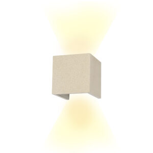 Wall Lighting - Mantra Taos Wall Lamp 12W LED 3000K 1100lm IP65 White Cement (M7109)