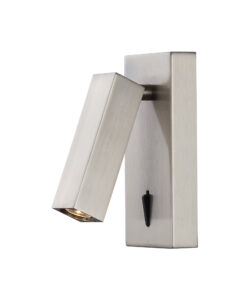 Wall Lighting - Mantra Tarifa Wall/Reading Light Adjustable 3W LED 3000K 210lm Switched Satin Nickel (M6071)