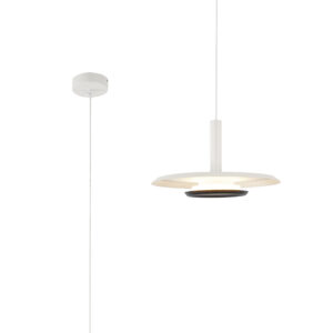 Ceiling Pendants - Mantra Tina 40cm Pendant 18W LED 3000K 860lm White/Black (M9001)