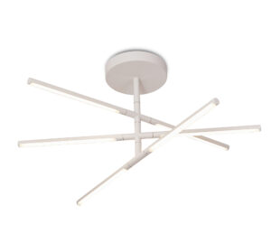 Ceiling Lighting - Mantra Torch 73cm Semi Flush 36W LED 3000K 2850lm Sand White (M6827)