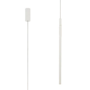 Ceiling Pendants - Mantra Torch 5cm Vertical Pendant 11W LED 3000K 900lm Sand White (M8482)