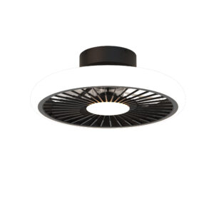 Ceiling Fans - Mantra Turbo 51.2cm 55W LED Dimmable Ceiling Light With Built-In 30W DC Reversible Fan Black (M8232)