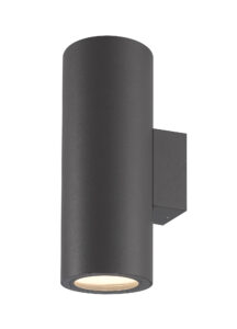 Mantra - Volcano Wall Lamp 2 x E27 IP54 Graphite (M6482)