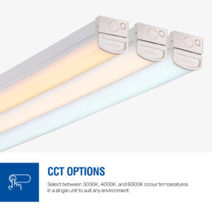 Battens - Saxby LinX20 LED Batten 6ft EM CCT 30W / 40W / 51W / 60W X-Series (122344) - View 3