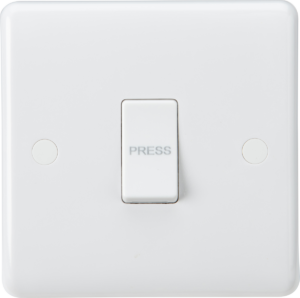 Curved Edge - Knightsbridge 10AX 1G SP 2-way Retractive Switch "PRESS" (CU2100)