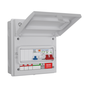 Live Electrical 8-Way EV Garage Unit 100A w/SPD 1P+N White