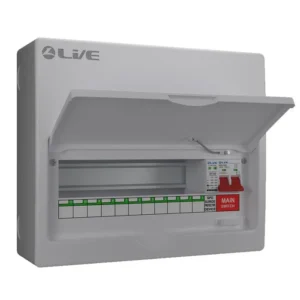 Live Electrical Consumer Unit 14 Mod 100A & 20/40kA SPD 11 Way