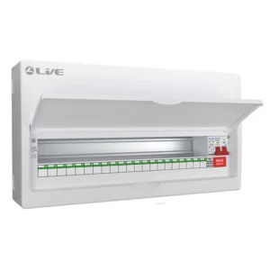 Live Electrical Consumer Unit 24 Mod & 20/40kA DP SPD 22 Way