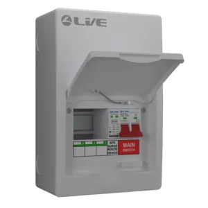 Live Electrical Consumer Unit 6 Mod 100A Sw & 20/40kA SPD 3 Way