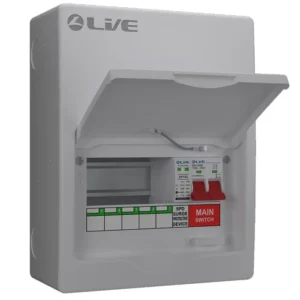 Live Electrical Consumer Unit 8 Mod 100A Sw & 20/40kA SPD 5 Way