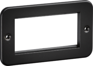Knightsbridge Metalclad 4G Modular Faceplate Sand Black