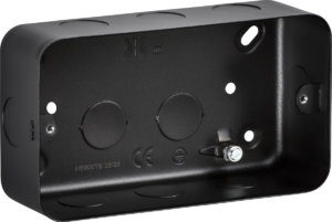 Knightsbridge Metalclad 3-4G Surface Mount Box Sand Black