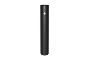 Integral Guardian Bollard Post 840Mm Height Ip65 Ik10 Black Finish 120Mm Diameter