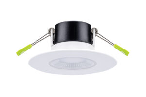 Integral Xfire Core Maxi 3000/4000/6000K Cct Switchable 6W 130Lm/W 780Lm 70-90Mm Cutout 96Mm Bezel Ip65 Dimmable Inc White Bezel