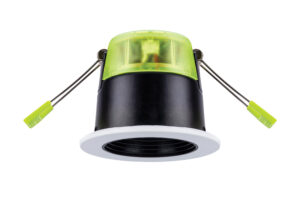Integral Xfire Lux Recessed Baffled CCT & Wattage Switchable Fire-Rated Downlight 60&deg; Beam Dimmable