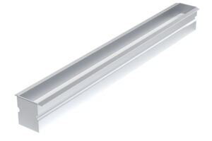 Integral Profile Aluminium Deep Recess Low Glare 1M Frosted Diffuser For Up To 12mm Width Strip Include 2 Endcaps 2 Mounting Brackets