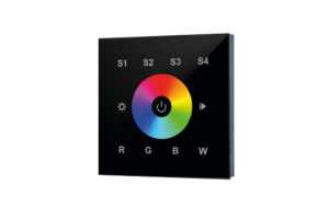 Integral Rf Wall Mount Touch Remote Rgbw 1 Zone 100-240 Ac Input Black