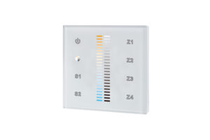 Integral Rf Wall Mount Touch Remote Colour Temperature Chnage 4 Zone 100-240 Ac Input White
