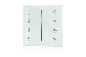 Integral Skydance T24 White Led Wall Controller Rgbw 4 Zones Battery: Cr2032