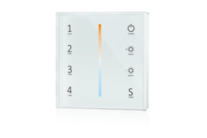 Integral Skydance T22 White Led Wall Controller Cct Tuneable 4 Zones 1 Scene Battery: Aaa