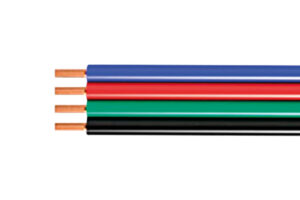 Integral Led Strip Flex 4-Core 0.75mm² 18Awg Black/Red/Green/Blue Wire 1M