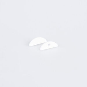 Arc LED Pair of End Caps for Arc LED Dome Profile (White)