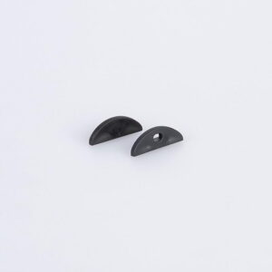 Arc LED Pair of End Caps for Arc LED Dome Profile (Black)