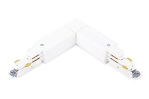 Integral L-Connector White Global Pro Trac 3-Circuit 230V Dali Outer